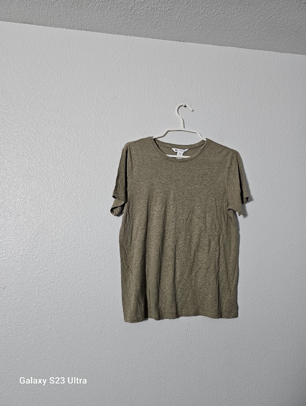 Athleta Olive Green Short Sleeve Tee Sz M
